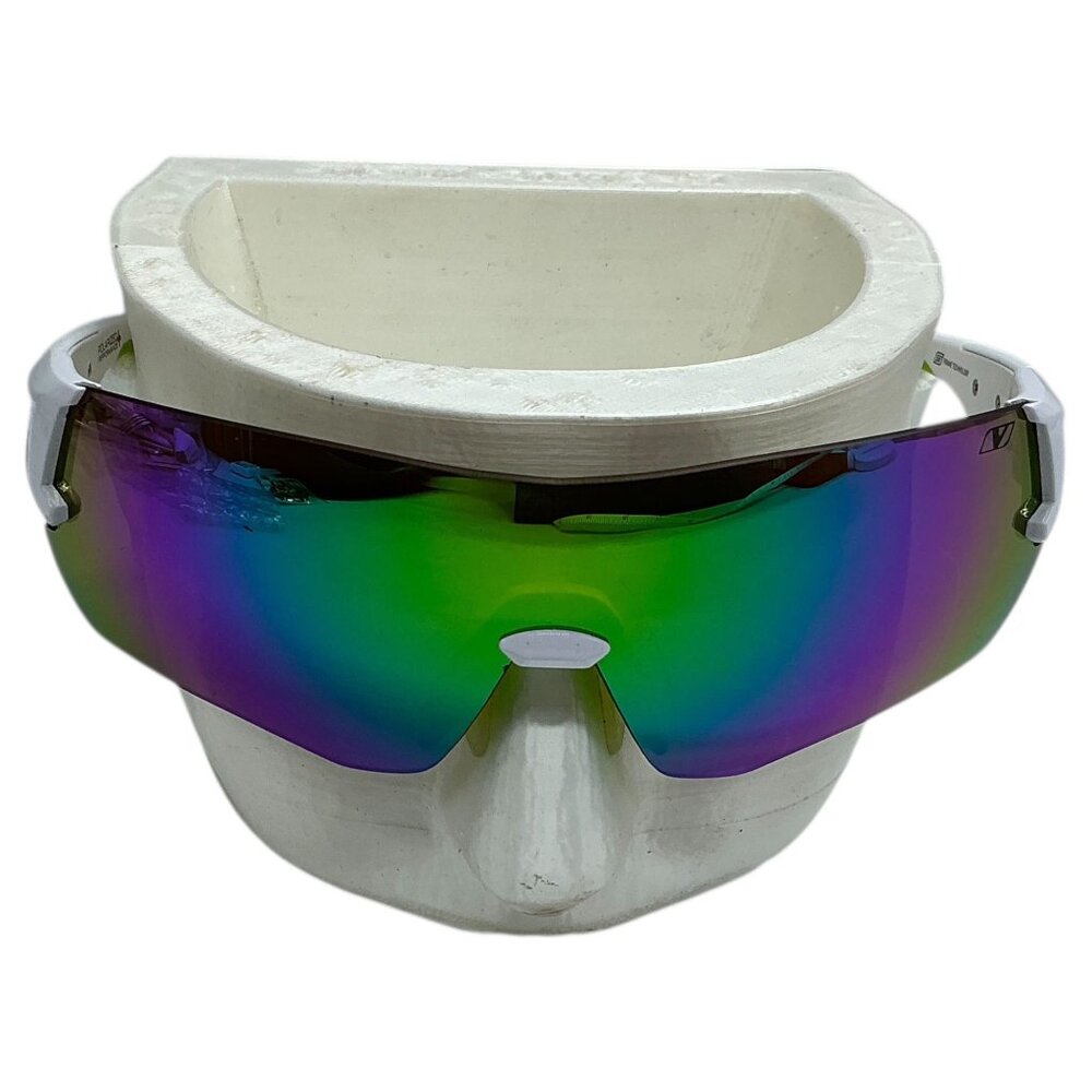Vigorwear Sawgrass Polarized Sunglasses Men White/Green 100% UVA/UVB Protection
